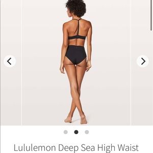 Lululemon deep sea high waist bottoms size 8 (size 4)